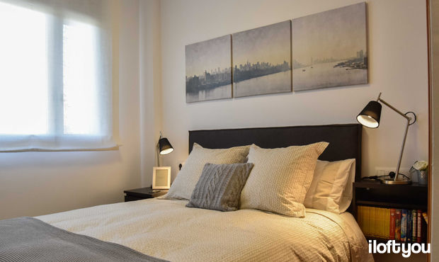 Piso en Mirasol, iloftyou iloftyou Modern Yatak Odası Yataklar & Yatak Başları