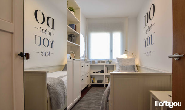 Piso en Mirasol, iloftyou iloftyou Moderne Schlafzimmer Betten und Kopfteile