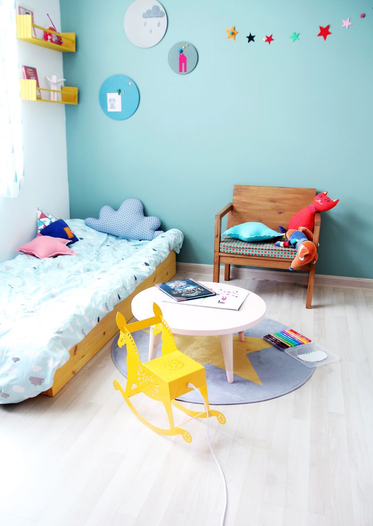 전셋집 4년 셀프인테리어 self interior , 13월의 블루 13월의 블루 Quarto infantil industrial