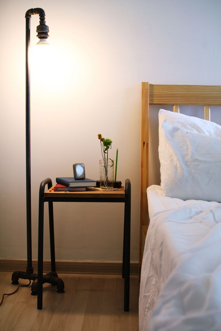 파이프 조명 , 13월의 블루 13월의 블루 Industrial style bedroom Lighting