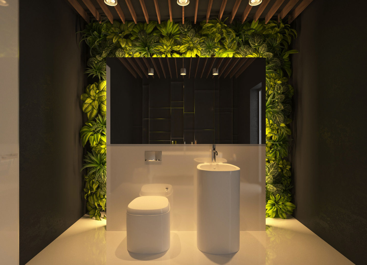 Дом для Itишника, Ivantsov design studio Ivantsov design studio Bathroom انجینئر لکڑی Transparent