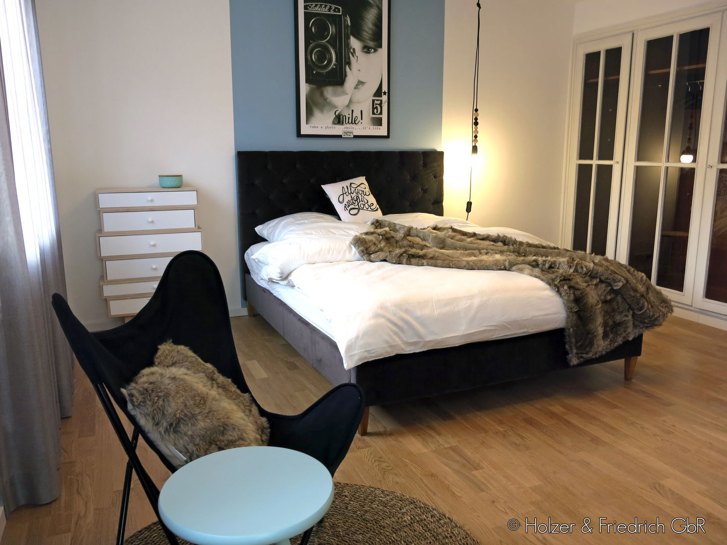 Apartment S02, Holzer & Friedrich GbR Holzer & Friedrich GbR Modern style bedroom