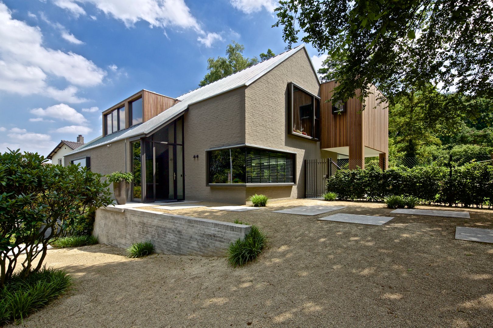 Modern amfitheater op oude stuwwal, Jaap Sterk Jaap Sterk Modern Bahçe Beton