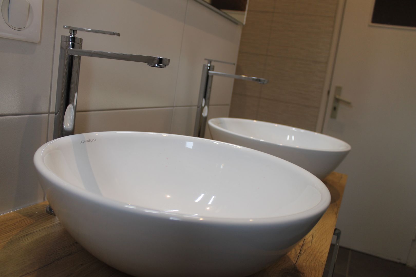 salle de bain à STRASBOURG, Agence ADI-HOME Agence ADI-HOME 모던스타일 욕실