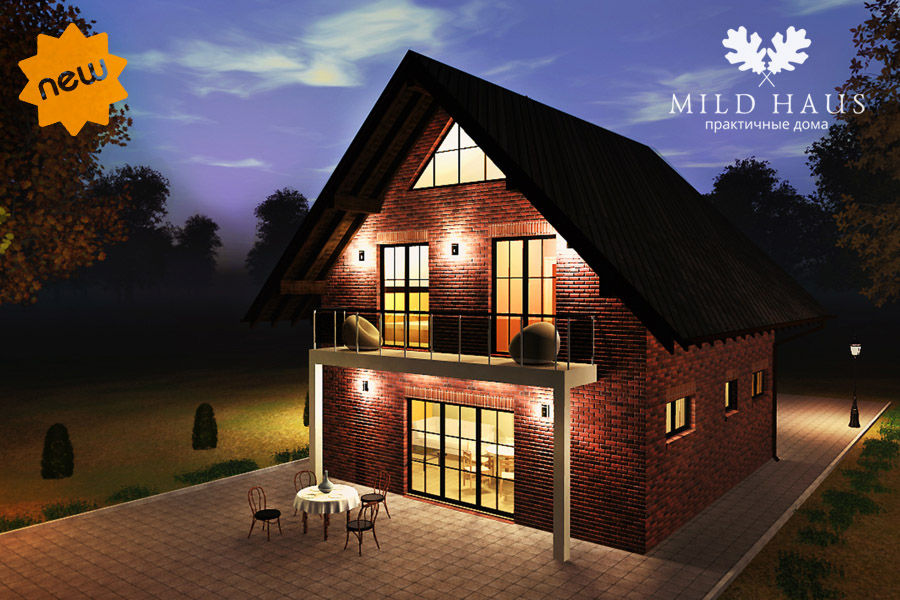 Нордик, Mild Haus Mild Haus Scandinavian style houses Bricks