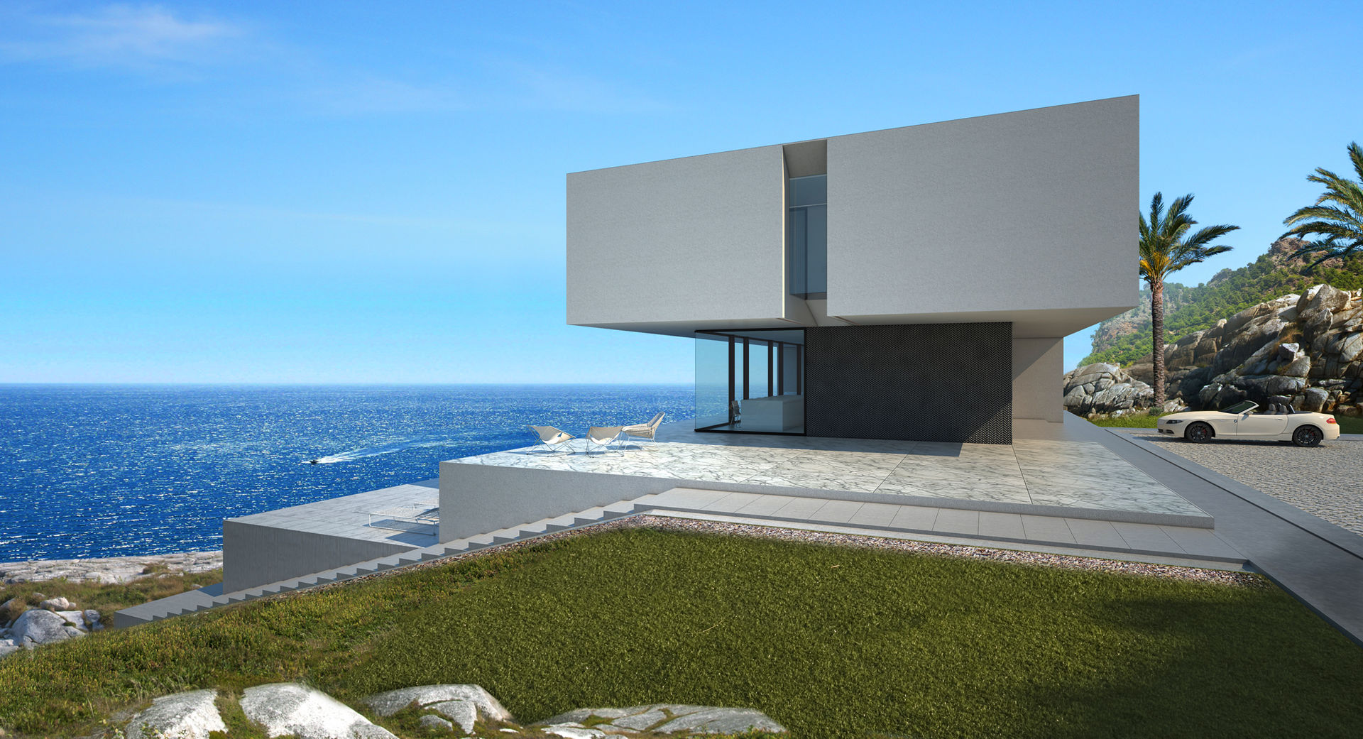 House in Ibiza, ALEXANDER ZHIDKOV ARCHITECT ALEXANDER ZHIDKOV ARCHITECT Maisons minimalistes