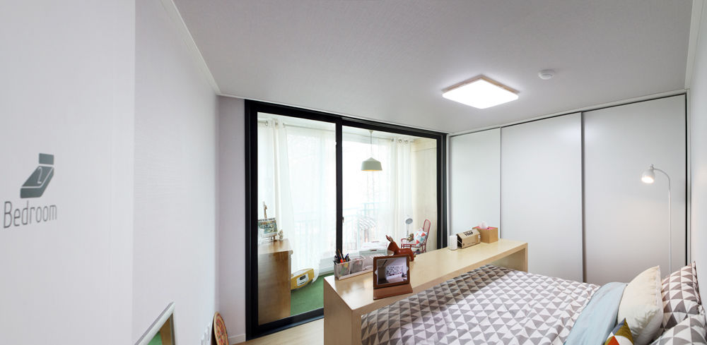 Hongeun-dong apartment unit remodeling, designband YOAP designband YOAP Moderne slaapkamers