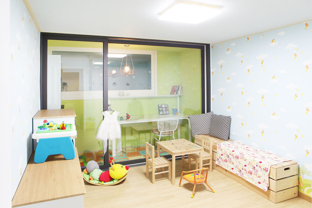 Hongeun-dong apartment unit remodeling, designband YOAP designband YOAP Quarto infantil moderno