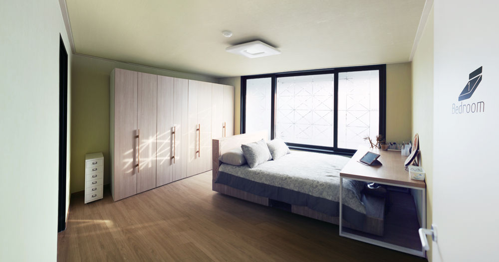 Hongeun-dong apartment unit remodeling, designband YOAP designband YOAP Moderne slaapkamers