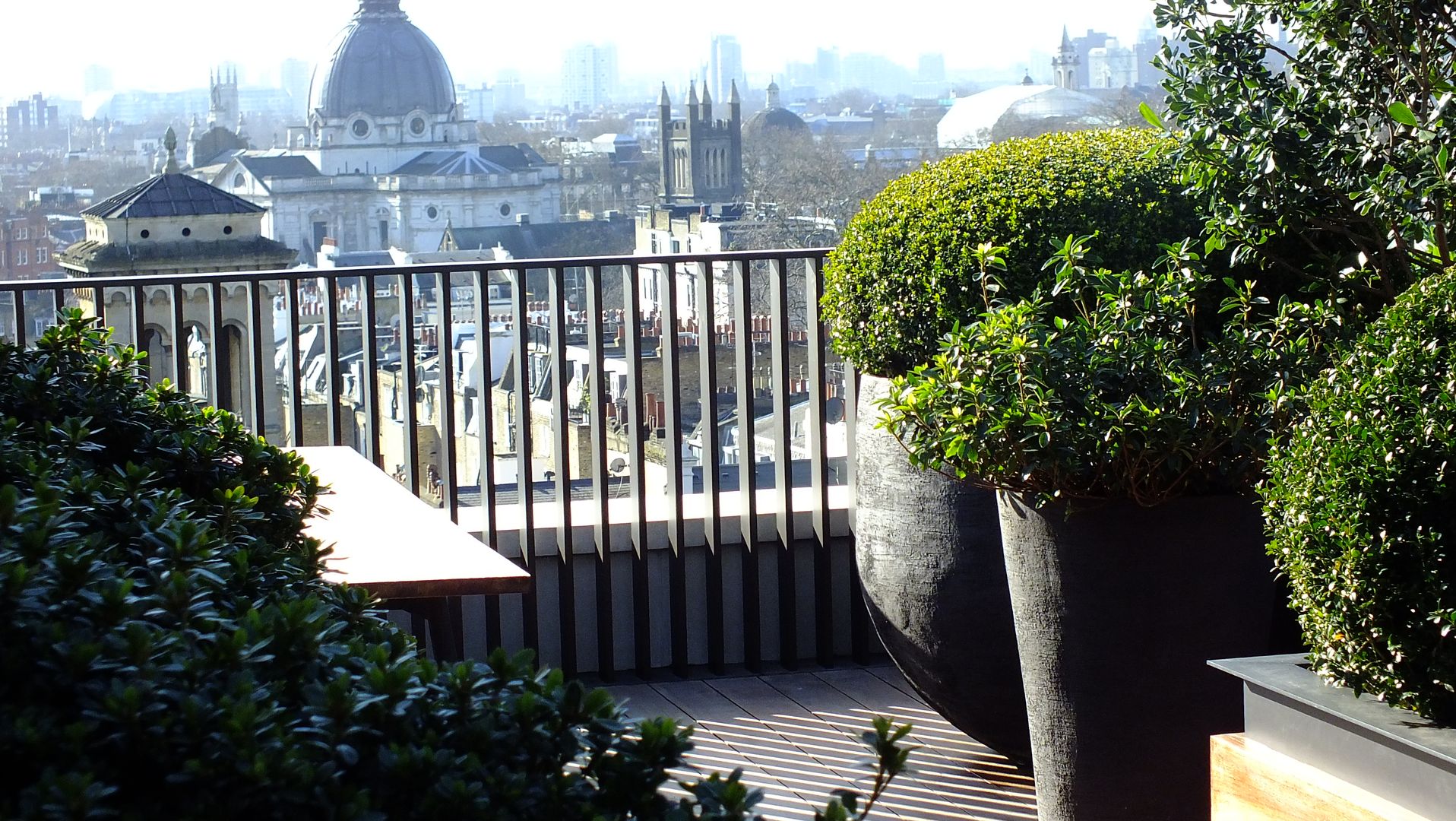 Penthouse Garden Terrace London, Knightsbridge Decorum . London Garden لکڑی Wood effect