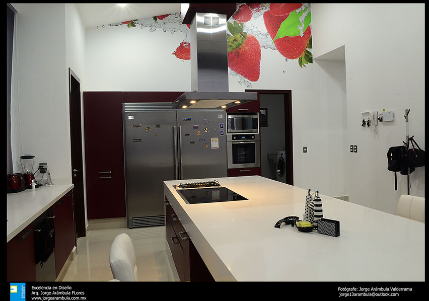 residencia Alondra, Excelencia en Diseño Excelencia en Diseño Modern kitchen Engineered Wood Transparent