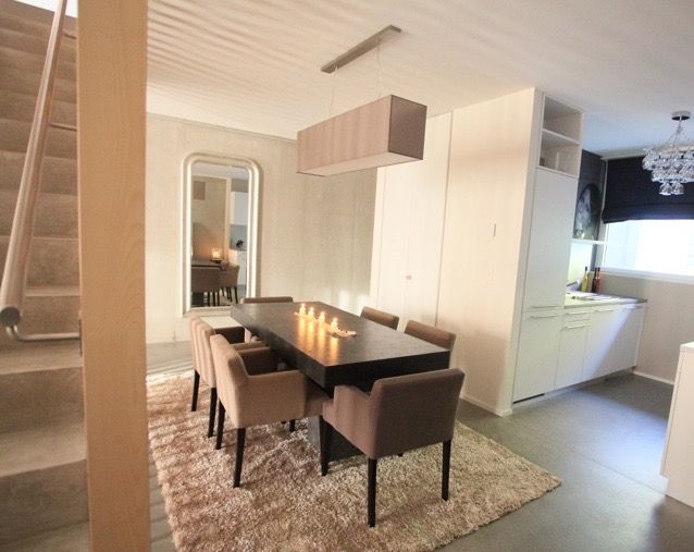 Appartement contemporain zen, CSInterieur CSInterieur غرفة السفرة