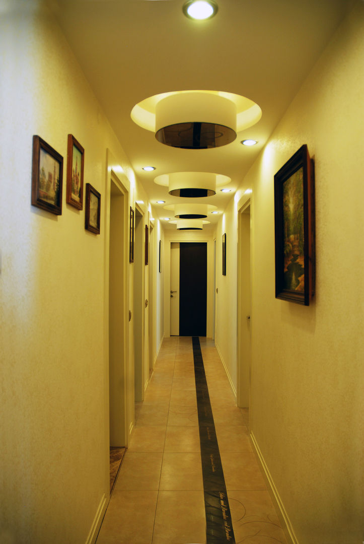 homify Modern corridor, hallway & stairs