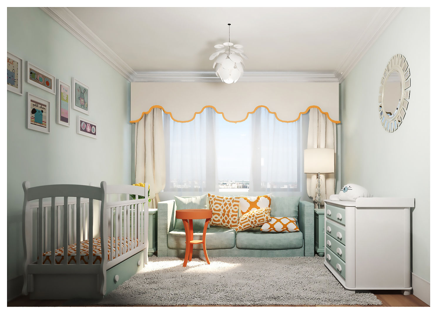 3-bedroom Apartment, Moscow , Alexander Krivov Alexander Krivov Nursery/kid’s room