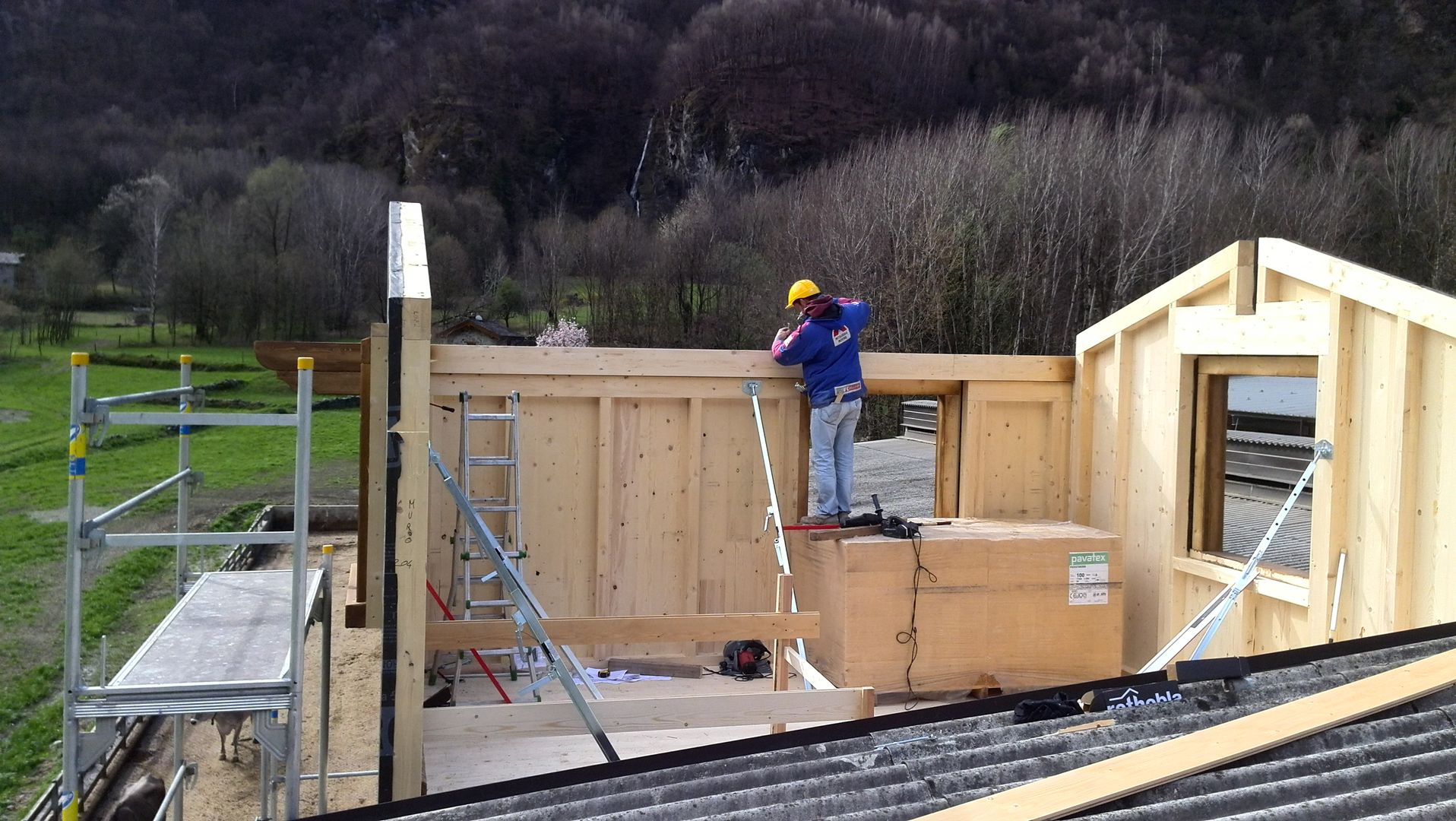 Ampliamento abitazione in Legno, DM HAUS srl DM HAUS srl منازل