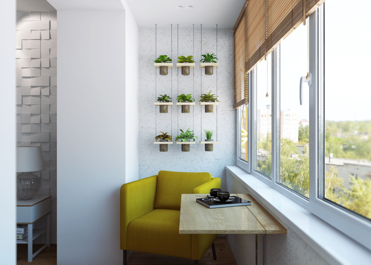 IKEA рулит! Бюджетная квартира, 3D GROUP 3D GROUP Balcones y terrazas minimalistas