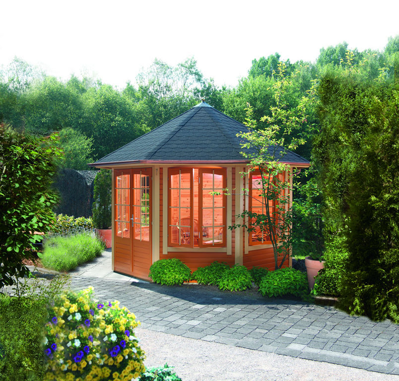 Gartenpavillon, Gartenhaus2000 GmbH Gartenhaus2000 GmbH 클래식스타일 정원 우드 우드 그레인