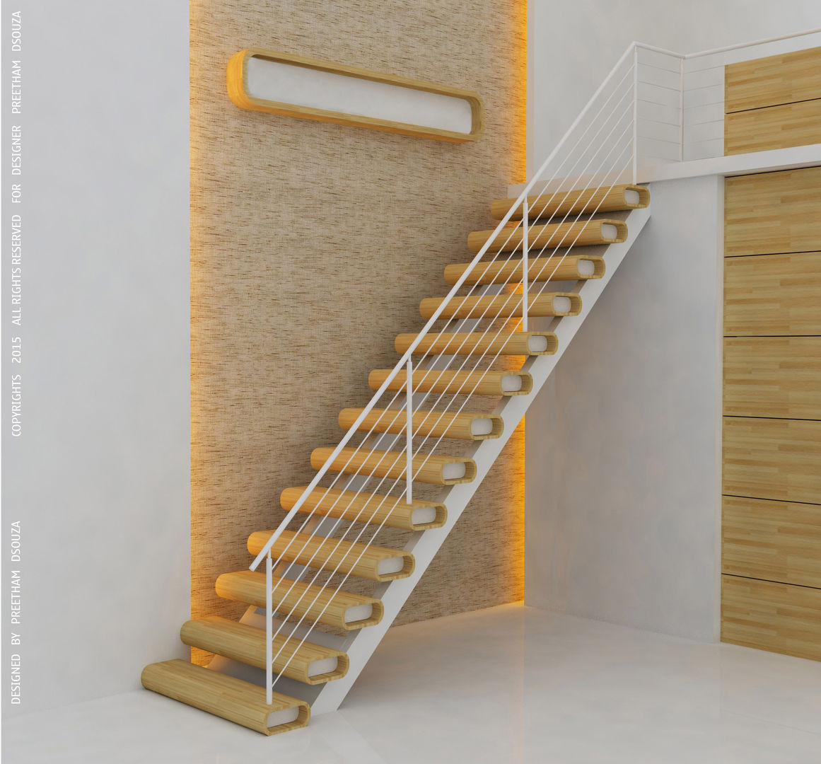 Staircase Design Preetham Interior Designer Modern living room