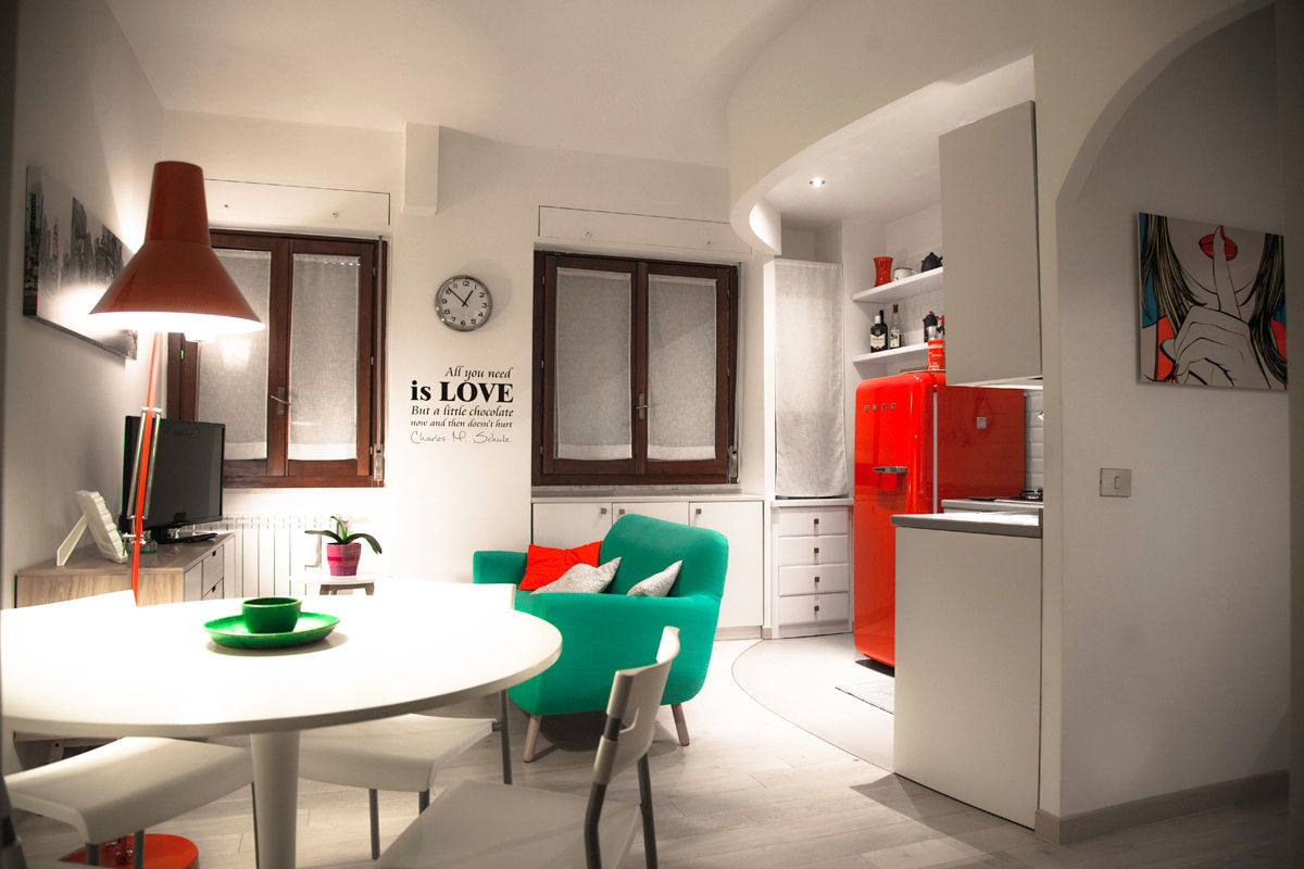 CASA PRIVATA 2012 - ROMA CASSIA, Mostarda Design Mostarda Design ห้องนั่งเล่น