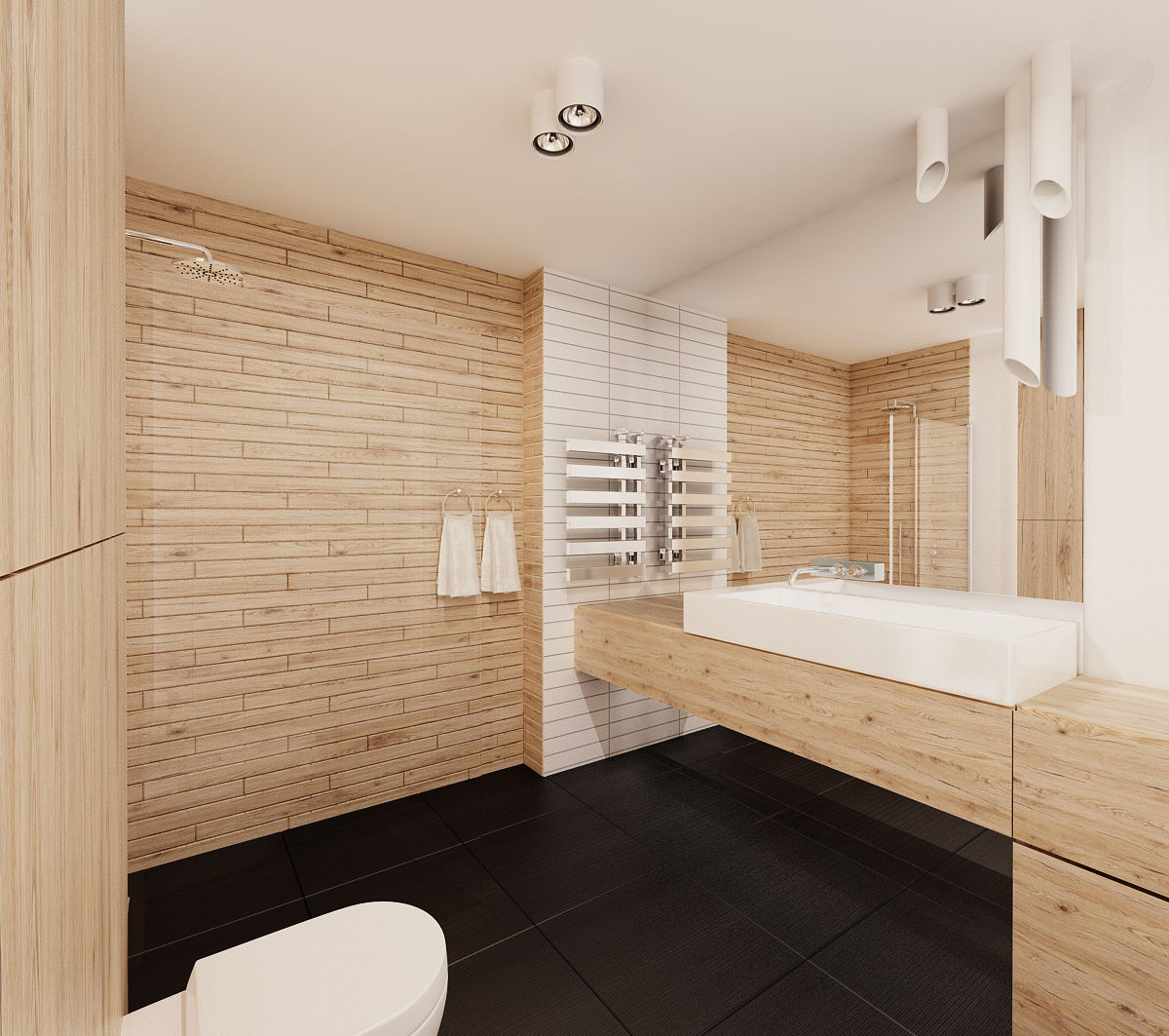 60m2 mieszkanie w Dąbrowie Górniczej, Ale design Grzegorz Grzywacz Ale design Grzegorz Grzywacz Modern bathroom