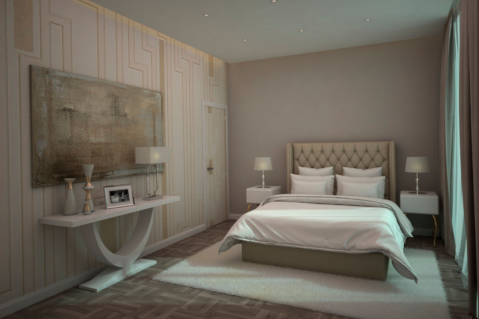 Diseño de Habitación, Gabriela Afonso Gabriela Afonso モダンスタイルの寝室