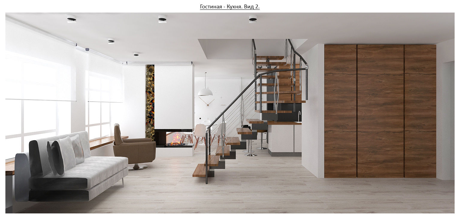 чистый проект, Circus28_interior Circus28_interior Minimalist corridor, hallway & stairs