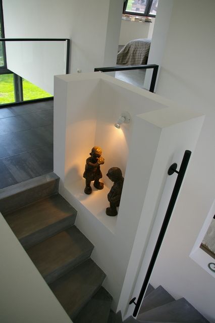 Maison lumineuse et écologique. , ARTERRA ARTERRA Minimalistische gangen, hallen & trappenhuizen Beton