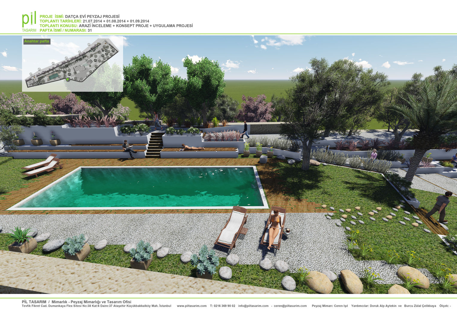 Datça'da Konut Peyzajı Pil Tasarım Mimarlik + Peyzaj Mimarligi + Ic Mimarlik Akdeniz Bahçe peyzaj,landscape
