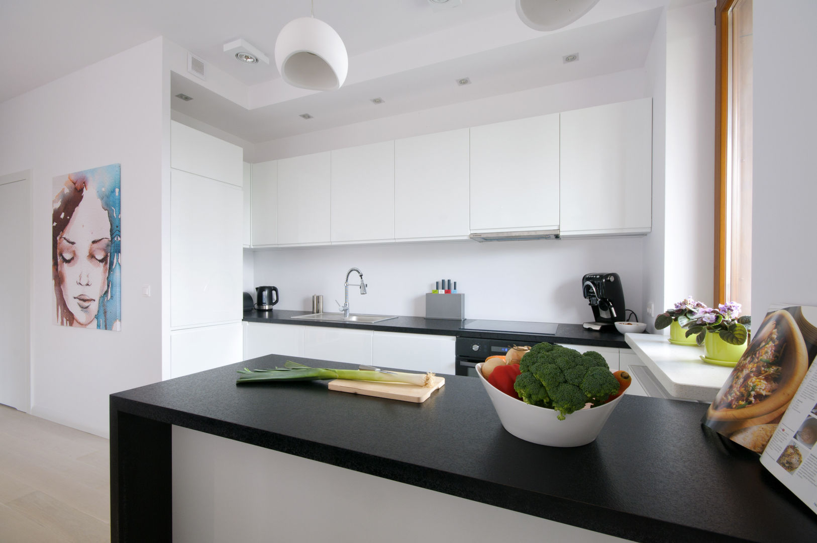 Apartament na Mokotowie, ZAWICKA-ID Projektowanie wnętrz ZAWICKA-ID Projektowanie wnętrz Modern kitchen