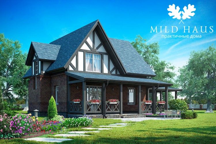 Серия коттеджей в Английском стиле, Mild Haus Mild Haus クラシカルな 家 レンガ