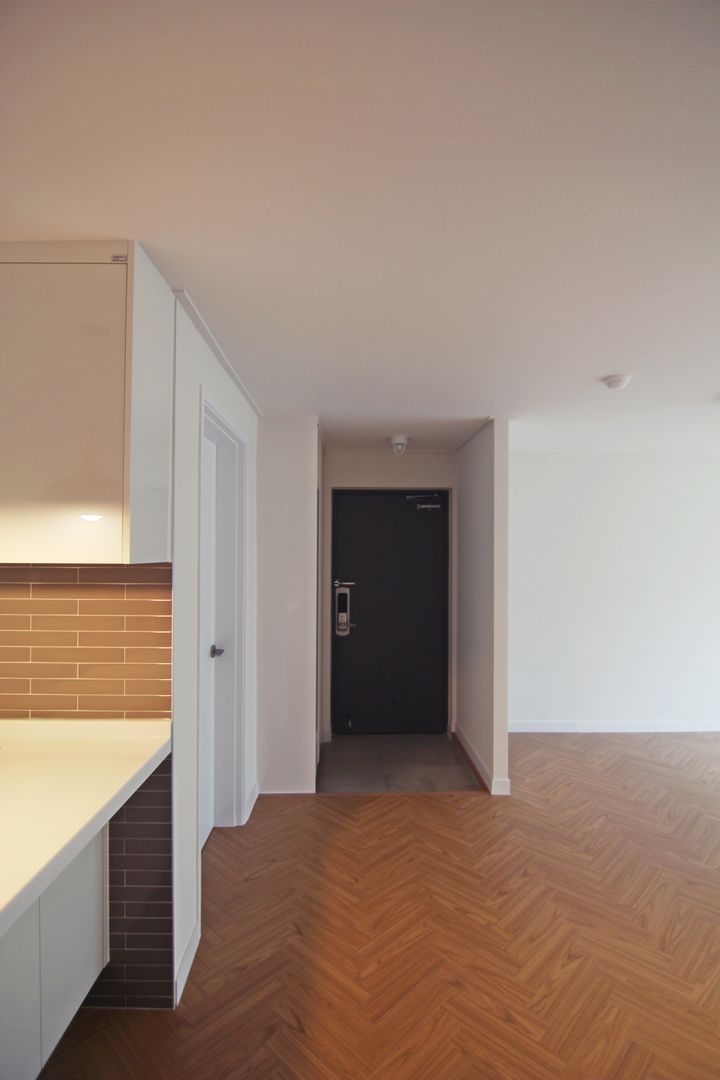 정든마을한진APT 89㎡ (Before & After ) , Light&Salt Design Light&Salt Design Modern Oturma Odası