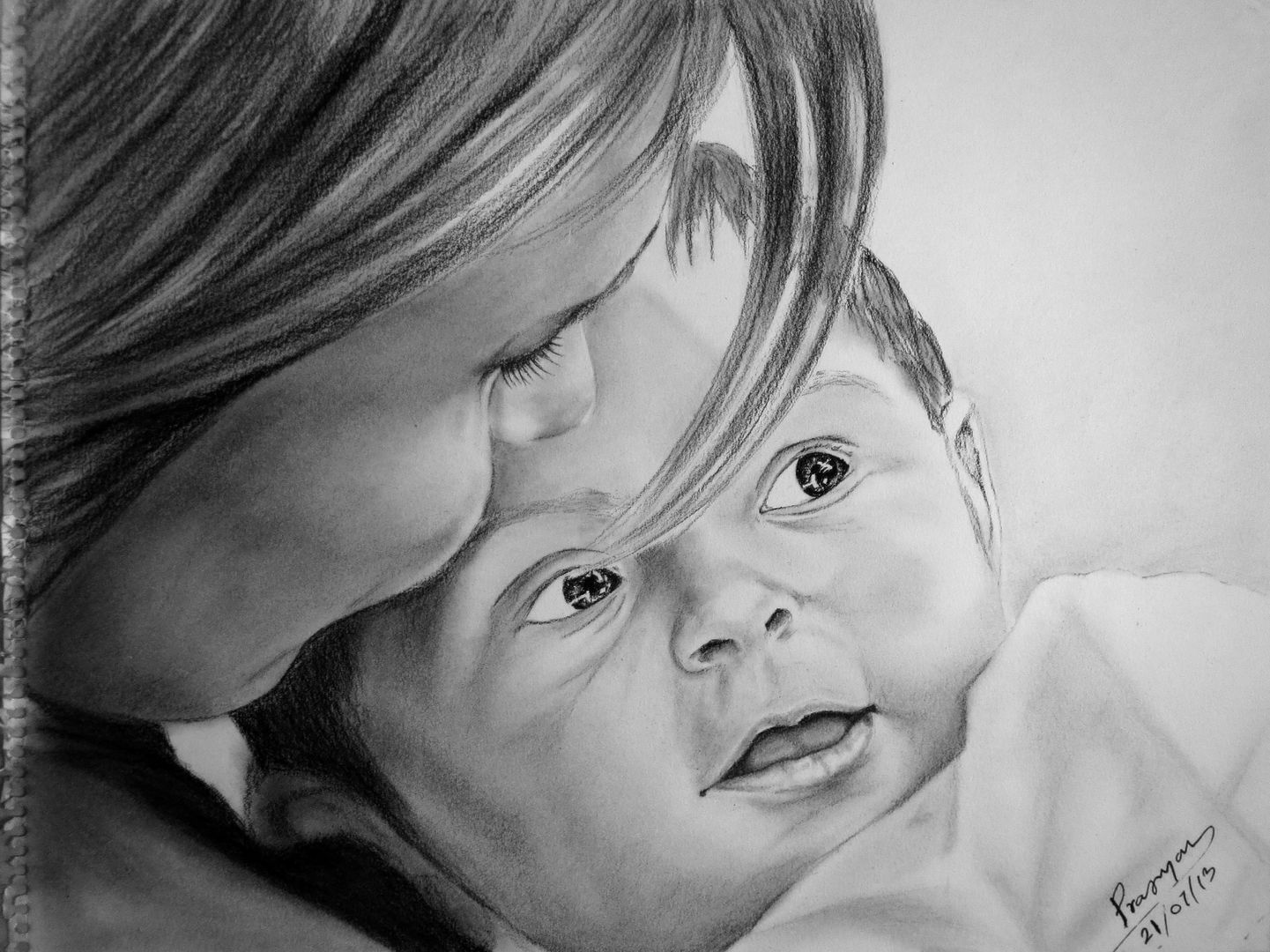 Mother's Love - Indian Art Ideas, Indian Art Ideas Indian Art Ideas ห้องอื่นๆ รูปภาพและภาพวาด