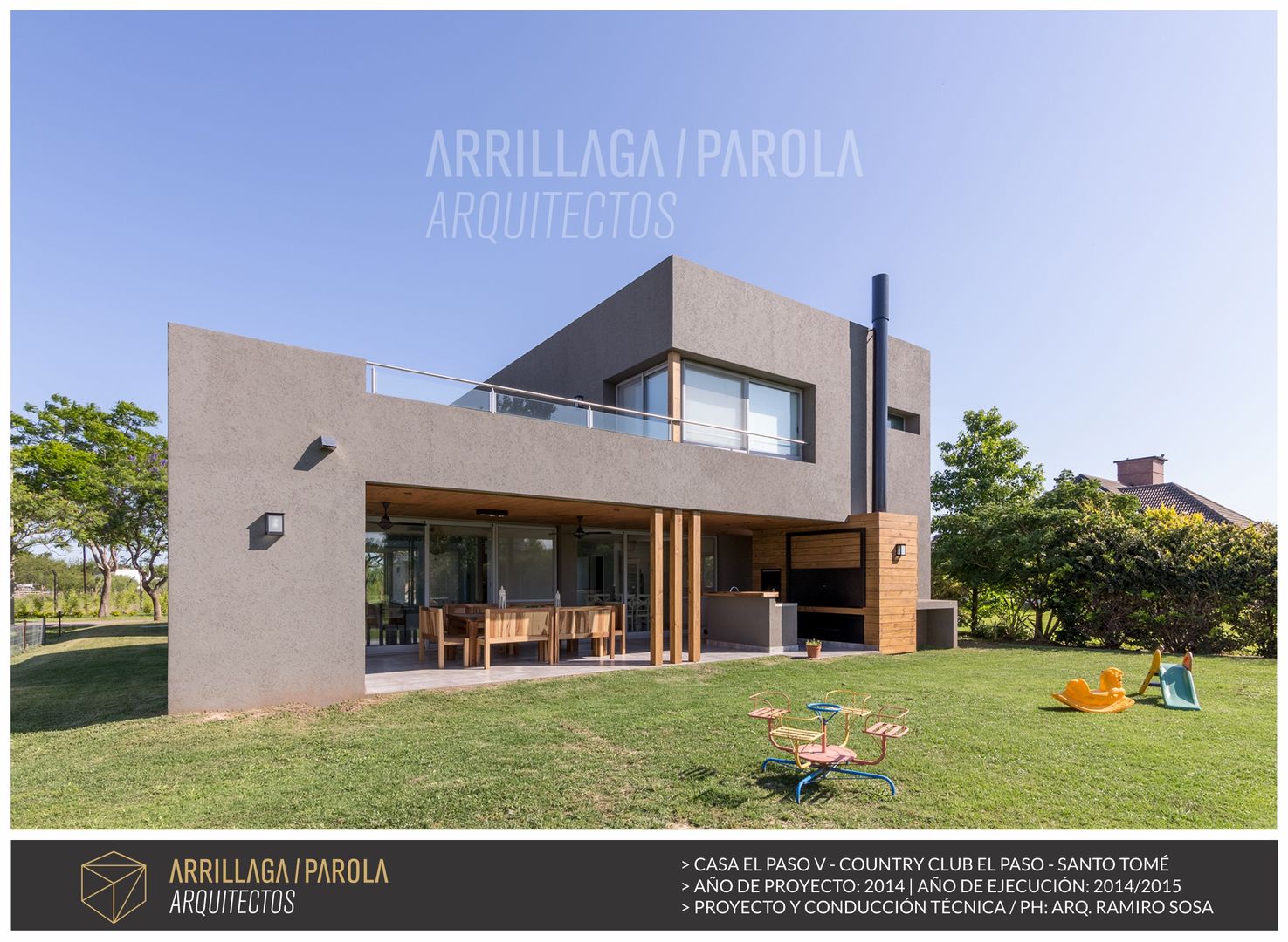 Casa El Paso V, ARRILLAGA&PAROLA ARRILLAGA&PAROLA Modern Evler