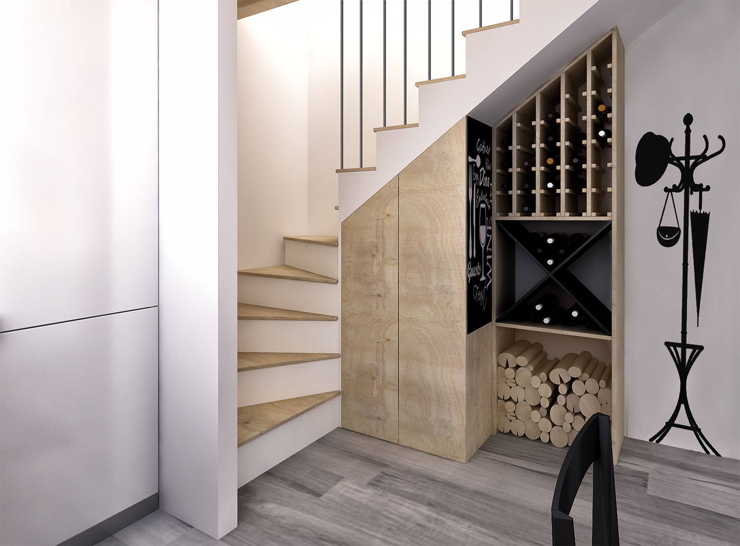 homify Wine cellar لکڑی Wood effect