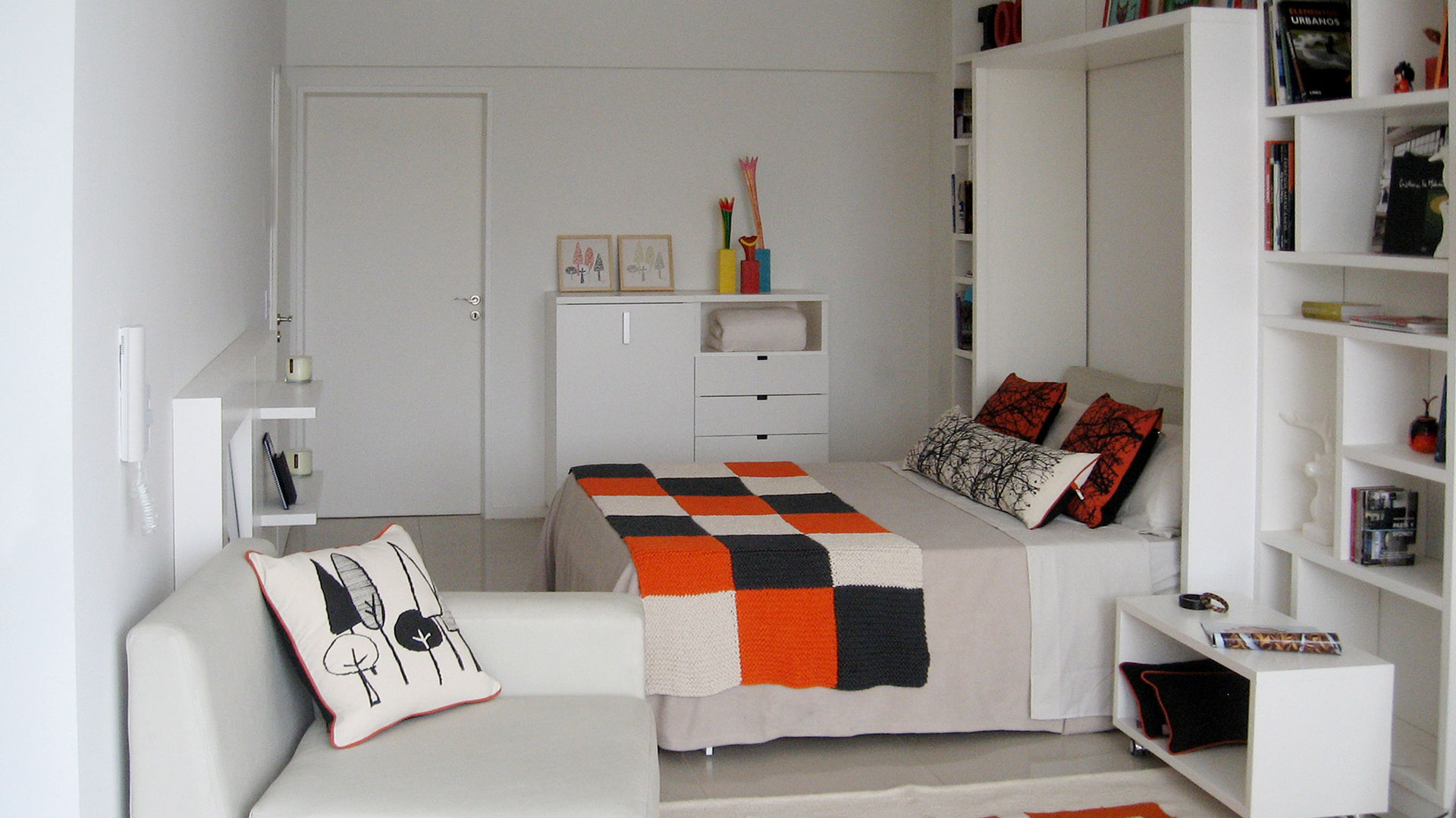 DTO 34 M2, BELGRANO, Buenos Aires, Arg., MinBai MinBai Minimalist bedroom Wood Wood effect Beds & headboards