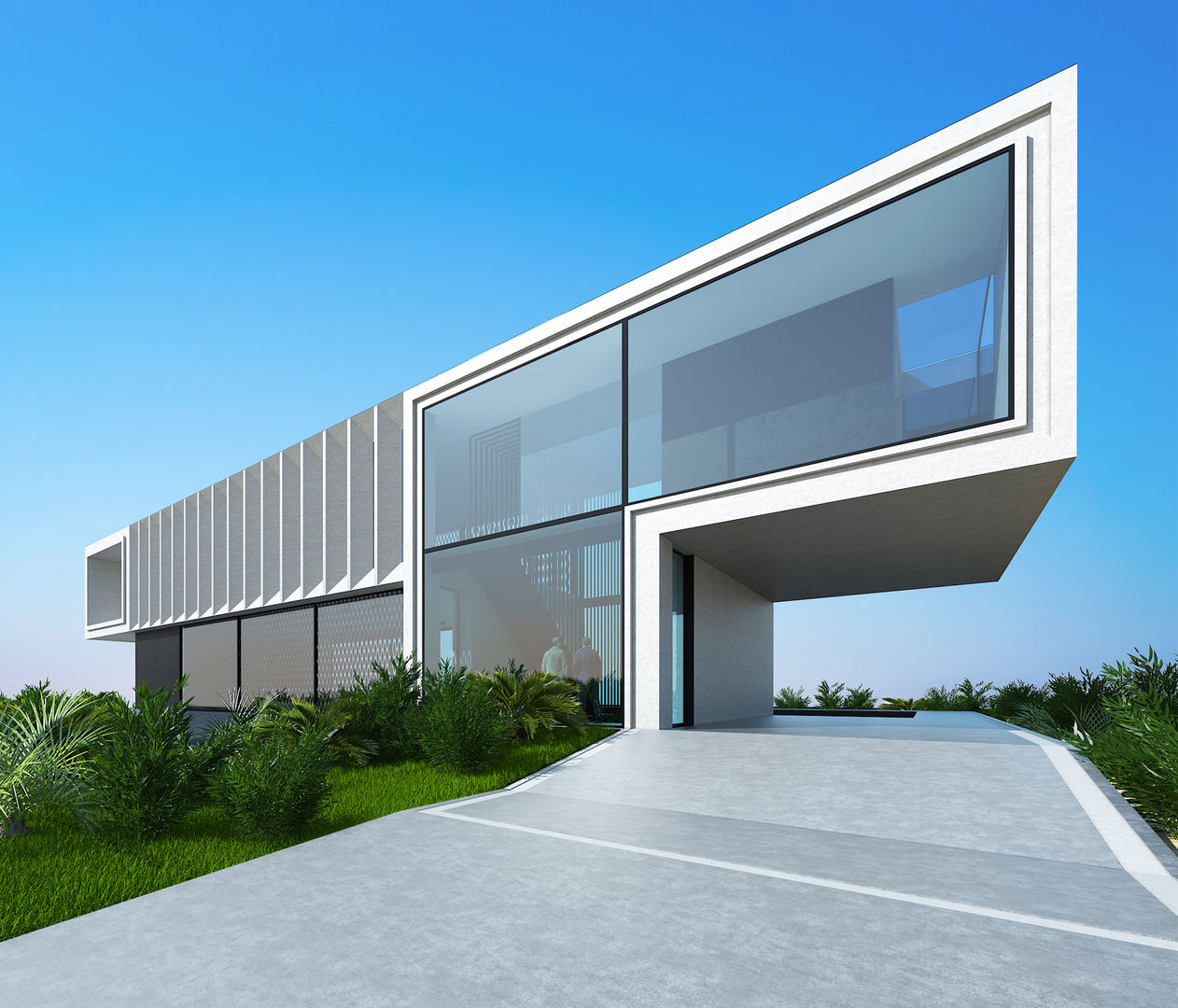 T house | 300m2, ALEXANDER ZHIDKOV ARCHITECT ALEXANDER ZHIDKOV ARCHITECT Minimalistische huizen