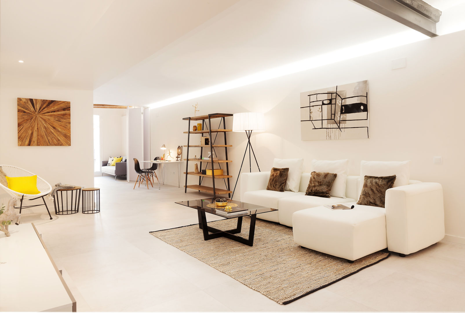 Living room Markham Stagers Salas de estar modernas