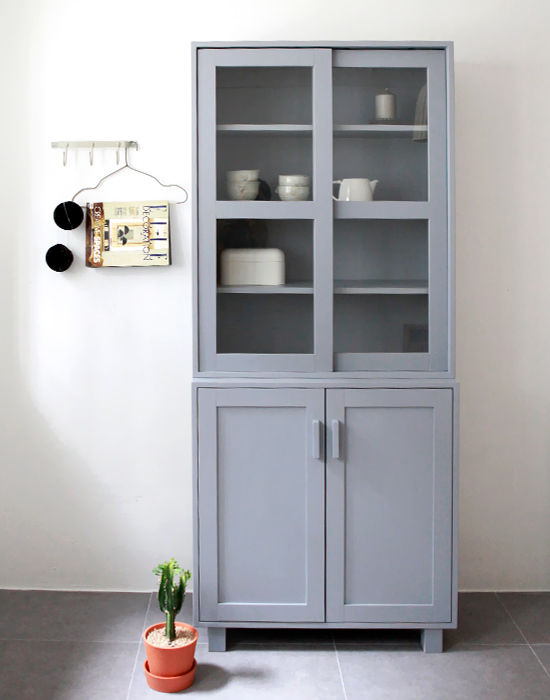 프렌치그레이그릇장, 폴앤리나 paul&lina 폴앤리나 paul&lina Scandinavian style kitchen Storage