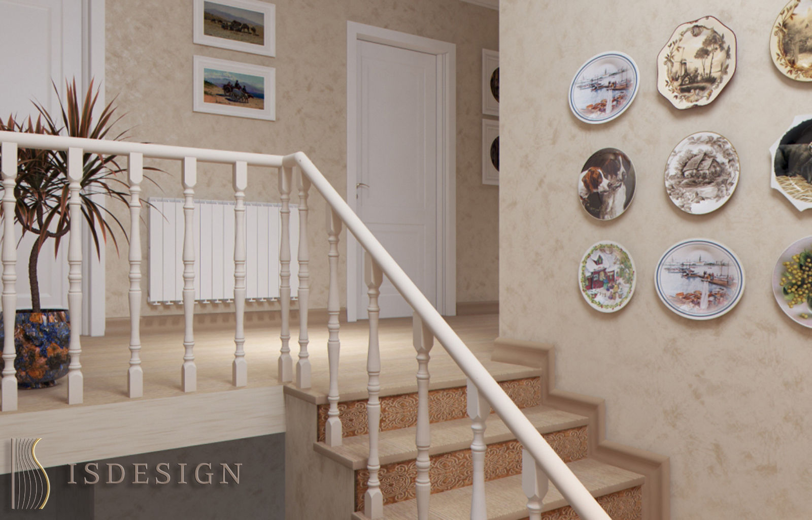 Дом в Tachlovice, Прага - Запад, ISDesign group s.r.o. ISDesign group s.r.o. Classic style corridor, hallway and stairs