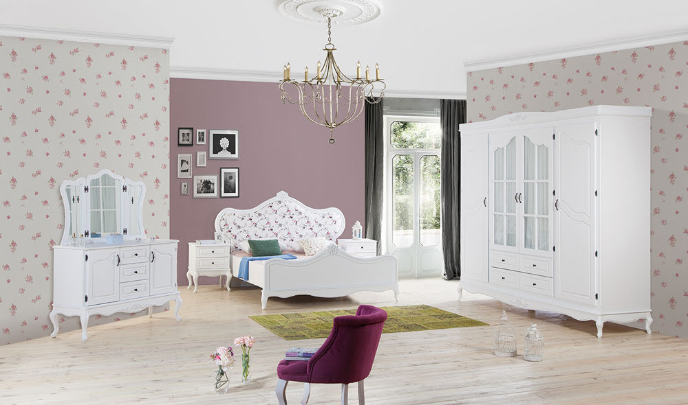 Country yatak odası, CaddeYıldız furniture CaddeYıldız furniture Country style bedroom Wardrobes & closets