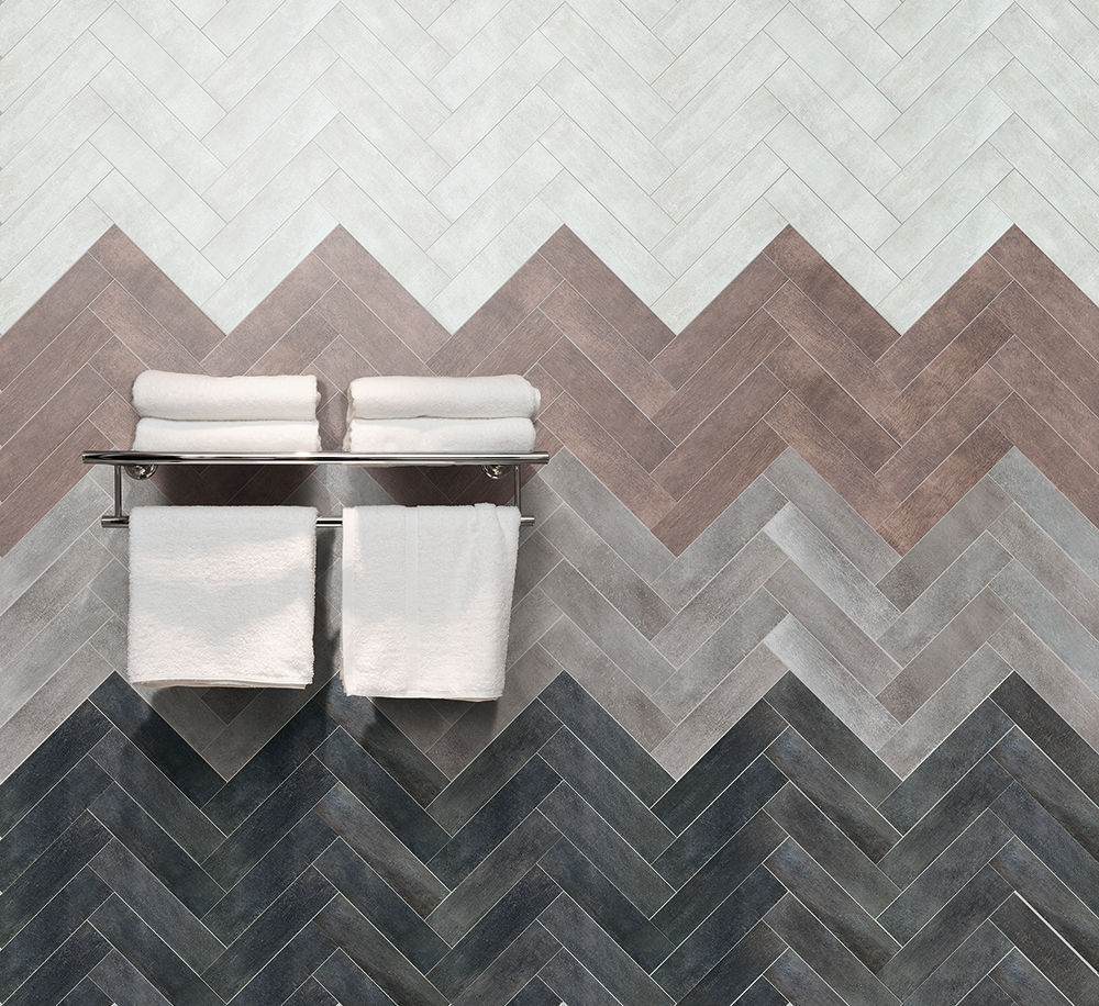 Jamestown White, Brown, Grey & Black The London Tile Co. Paredes y pisos modernos Baldosas y azulejos