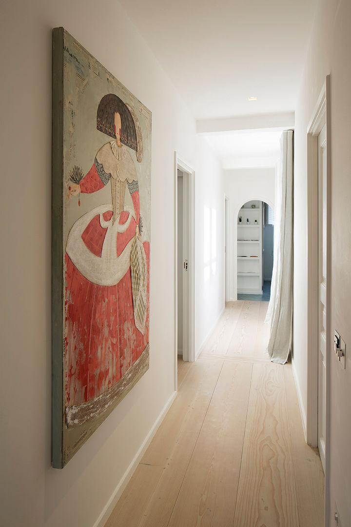 BIDDULPH MANSIONS, MAIDA VALE, Ardesia Design Ardesia Design Modern corridor, hallway & stairs