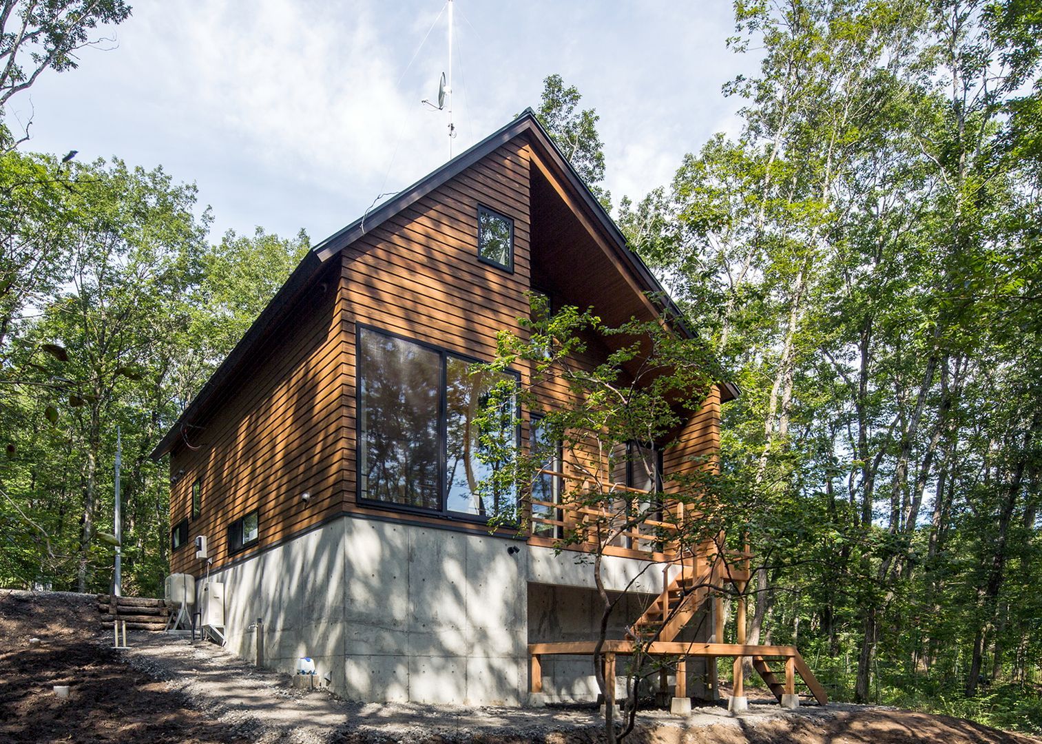 森の家, Unico design一級建築士事務所 Unico design一級建築士事務所 Casas modernas Madera Acabado en madera