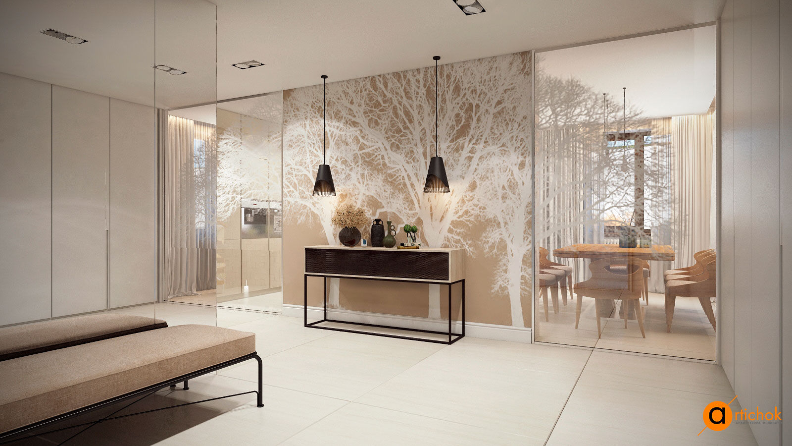 WHITE TREE , Artichok Design Artichok Design Living room