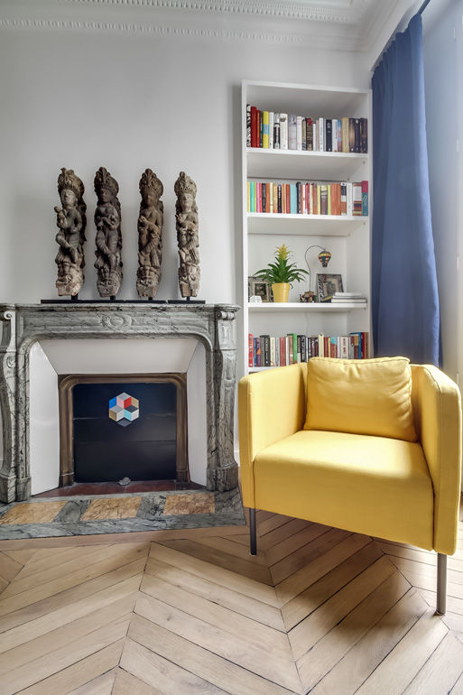 Appartement et Carreaux de Ciment, ATELIER FB ATELIER FB Dormitorios de estilo moderno