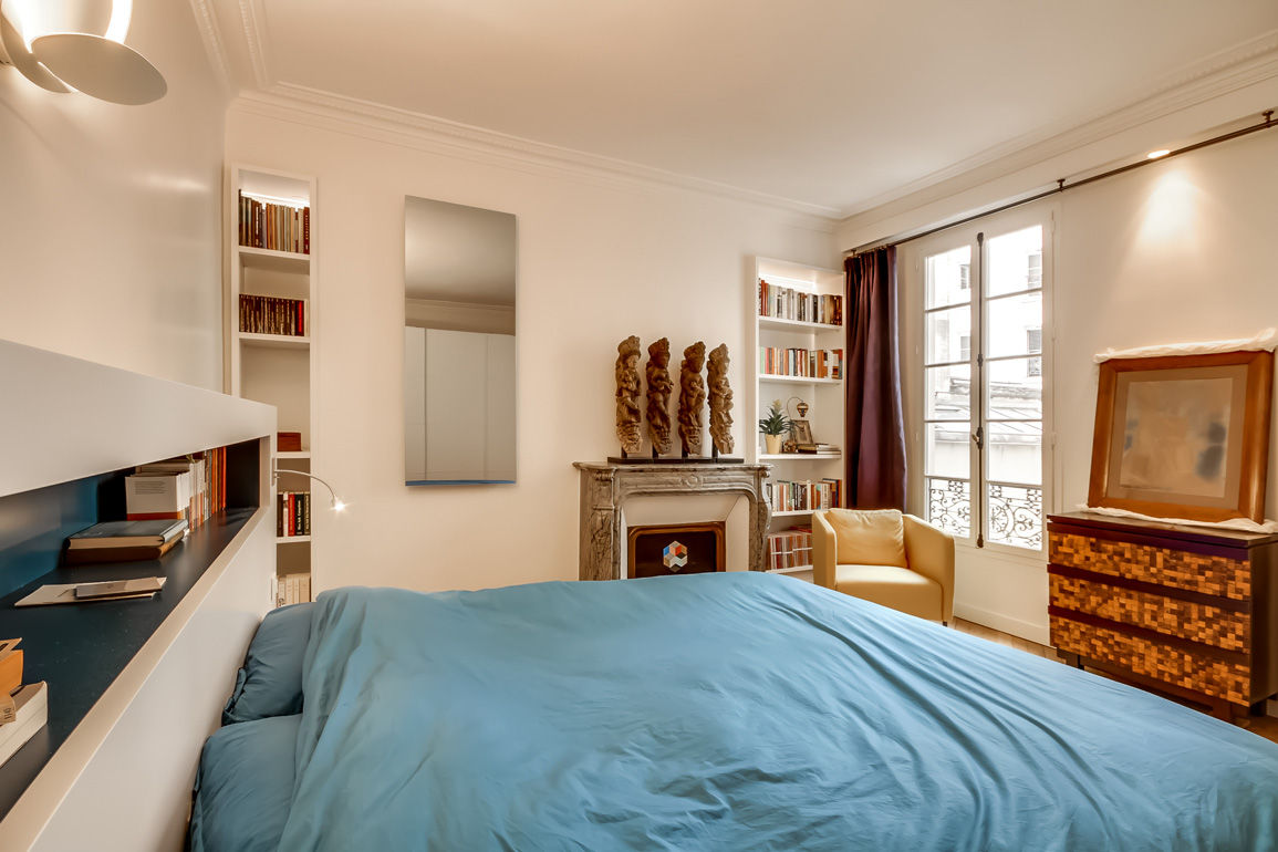 Appartement et Carreaux de Ciment, ATELIER FB ATELIER FB 现代客厅設計點子、靈感 & 圖片