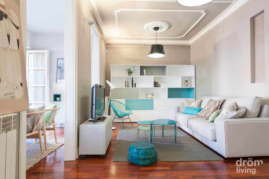 Piso modernista en Barcelona, Dröm Living Dröm Living Salas de estilo minimalista