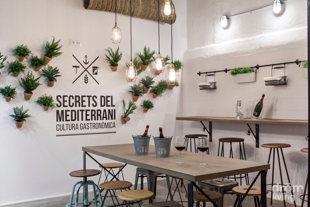 Espacio gastronómico: Secrets del Mediterrani, Dröm Living Dröm Living Espacios comerciales Restaurantes