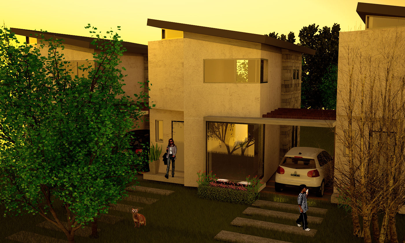 Proyecto Duplex - City Bell Renders SLB