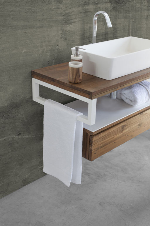 Mobili da Bagno: Ordine e Design per un Ambiente di Vero Comfort, ADDEØ DESIGN ADDEØ DESIGN Tropikal Banyo